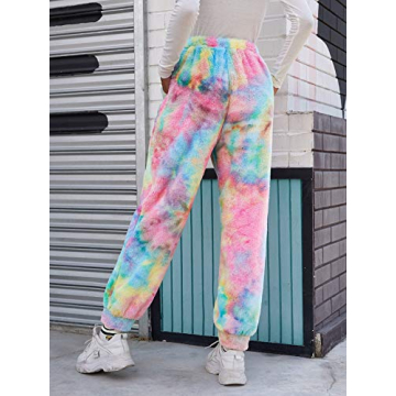 SweatyRocks Women's Tie Dye Jogger Pants for Yoga