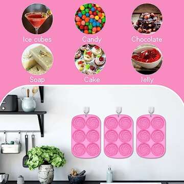 Elegant Rose Ice Molds for Stylish Drinks and Treats