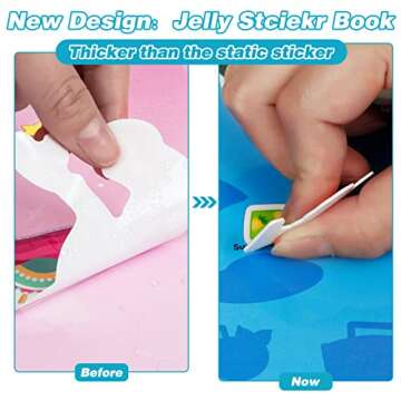 Beach Sticker Book: Reusable Jelly Stickers for Kids