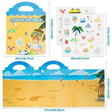 Beach Sticker Book: Reusable Jelly Stickers for Kids