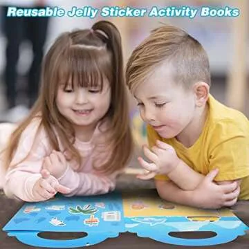 Beach Sticker Book: Reusable Jelly Stickers for Kids