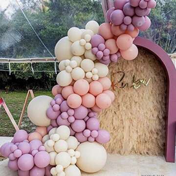 Stunning White Sand Balloon Garland Kit for Any Celebration