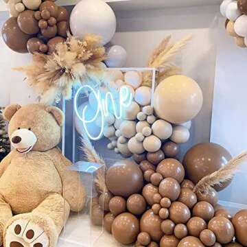 Stunning White Sand Balloon Garland Kit for Any Celebration