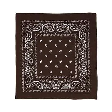 Bioworld Lightweight 22x22 Cotton Bandana (Pack of 12) - Multicolored
