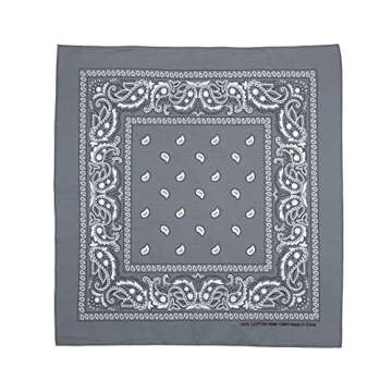 Bioworld Lightweight 22x22 Cotton Bandana (Pack of 12) - Multicolored