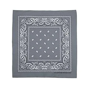 Bioworld Lightweight 22x22 Cotton Bandana (Pack of 12) - Multicolored