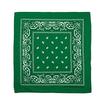 Bioworld Lightweight 22x22 Cotton Bandana (Pack of 12) - Multicolored