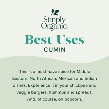 Simply Organic Ground Cumin Seed for Rich Flavor Enhancements