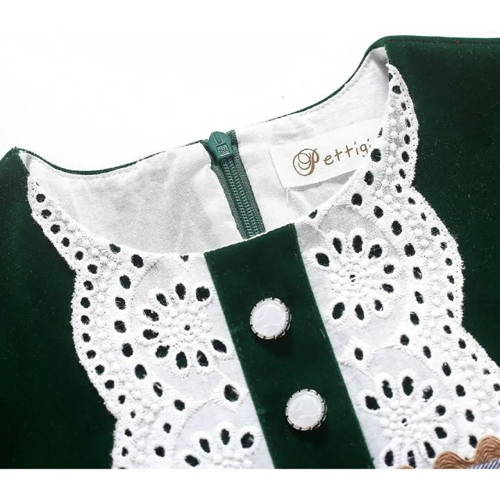 Pettigirl Vintage Plaid Christmas Dress for Girls