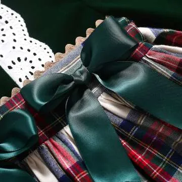 Pettigirl Vintage Plaid Christmas Dress for Girls