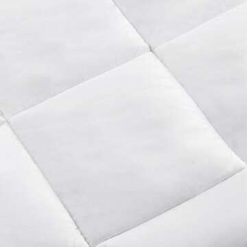 Amazon Basics White Down Alternative Comforter and Duvet Insert with Corner Tabs (King, Light)