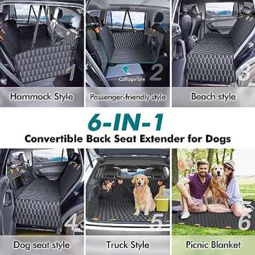 Chumajor Back Seat Extender for Dogs - Sturdy & Waterproof