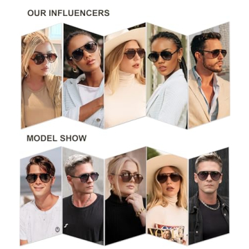 SOJOS Classic Polarized Aviator Sunglasses for Everyone