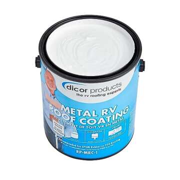 Dicor RP-MRC-1 Acrylic Elastomeric Coating for Metal RV Roofing - White, 1 Gallon