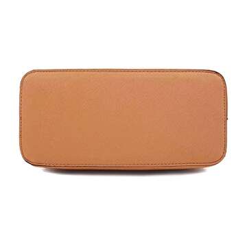 EVVE Women's Orange Small Satchel with Shoulder Strap