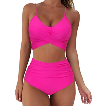 SUUKSESS Women High Waisted Bikini Stylish Swimsuit