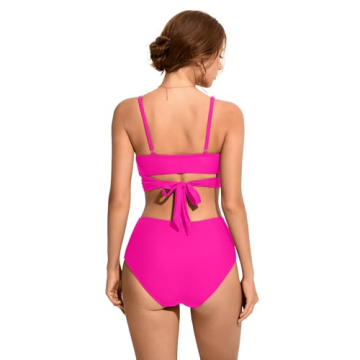 SUUKSESS Women High Waisted Bikini Stylish Swimsuit