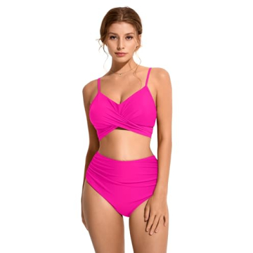 SUUKSESS Women High Waisted Bikini Stylish Swimsuit