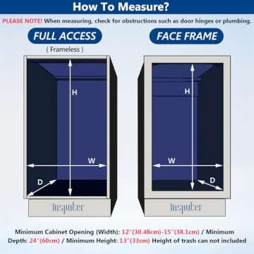 Insputer Under Cabinet Trash Can with Soft-Close Feature