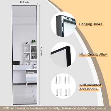 Stylish Beauty4U Full Length Wall Mounted Mirror 48"x12"