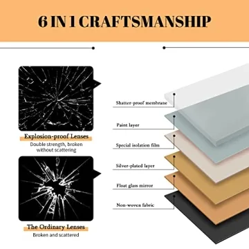 Stylish Beauty4U Full Length Wall Mounted Mirror 48"x12"