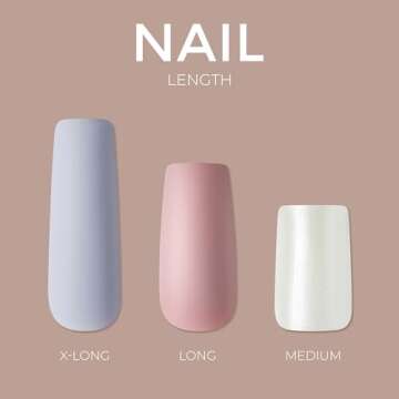 KISS Gel Fantasy Press On Nails in White - Effortless Glamour