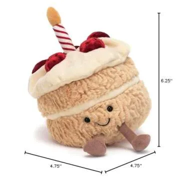 Jellycat Amuseables Birthday Cake Plush Toy 6 inches