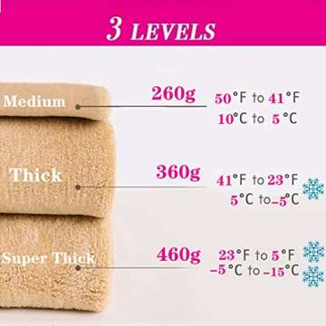 WOSHUAI 140-220LB Plus Size Warm Fleece Lined Thickened Leggings for Women, Fake Translucent Materni...