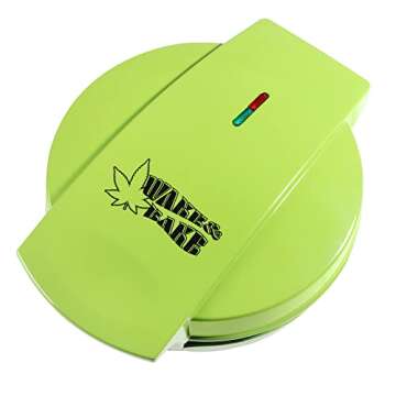Marijuana Pot Leaf Waffle Maker- Make Your Own DIY Giant Weed Shaped Pancakes or 420 Edibles- Electr...