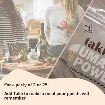 Takii Umami Powder, Made from Shiitake Mushrooms, Add Instant Flavor and Depth to All Your Favorite Dishes (3 Bags)