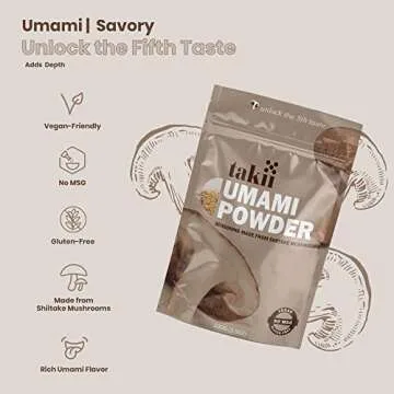 Takii Umami Powder, Made from Shiitake Mushrooms, Add Instant Flavor and Depth to All Your Favorite Dishes (3 Bags)
