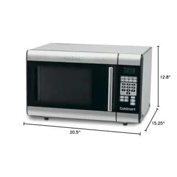 Cuisinart CMW-100 1-Cubic-Foot Stainless Steel Microwave Oven, Brushed Chrome