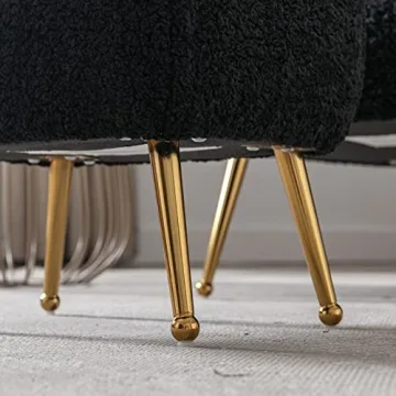 Comfy DUOMAY Accent Chair with Ottoman for Relaxation