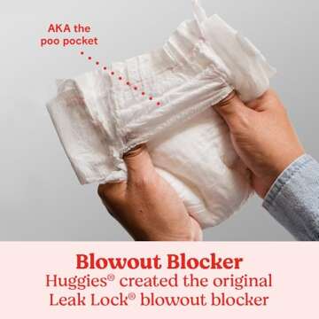 Huggies Size 1 Diapers, Snug & Dry Newborn Diapers, Size 1 (8-14 lbs), 38 Count, Packaging May Vary