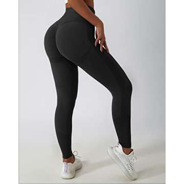 Wavar Scrunch Butt Lifting Leggings for Women Seamless Tie Dye High Waist Yoga Pants Workout with Ribbed and Smile Contour