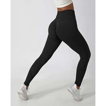 Wavar Scrunch Butt Lifting Leggings for Women Seamless Tie Dye High Waist Yoga Pants Workout with Ribbed and Smile Contour