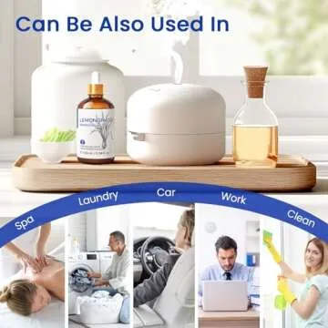 HIQILI Lemongrass Essential Oil | 100% Pure Natural 3.38 Fl. Oz