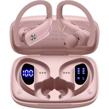 Bmani Wireless Earbuds with 48hrs Playback - Pink