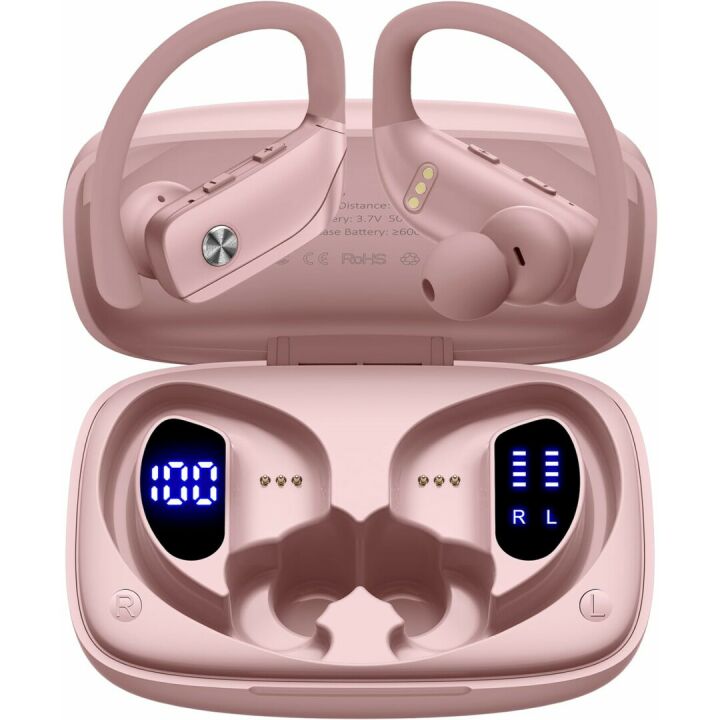 Bmani Wireless Earbuds with 48hrs Playback - Pink