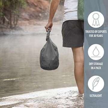 Sea to Summit Ultra-Sil Dry Sack, Ultralight Dry Bag, 4 Liter, Orange