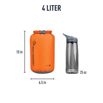 Sea to Summit Ultra-Sil Dry Sack, Ultralight Dry Bag, 4 Liter, Orange