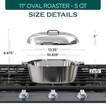 Magnaware Cast Aluminum Dutch Oven - Lightweight & Versatile