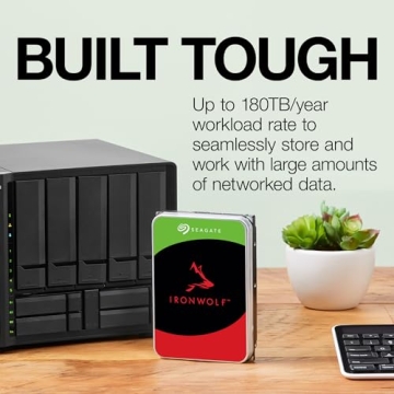 Seagate IronWolf 10TB NAS HDD for Media Servers & Data Centers