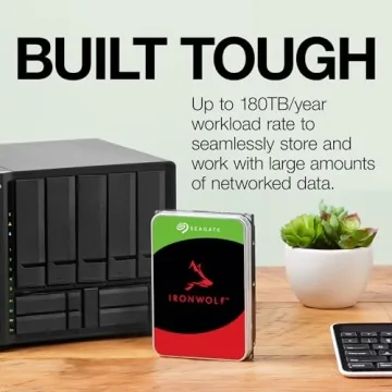 Seagate IronWolf 10TB NAS HDD for Media Servers & Data Centers