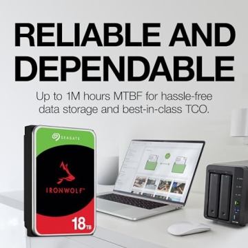 Seagate IronWolf 10TB NAS HDD for Media Servers & Data Centers