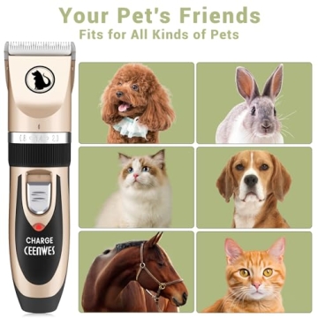 Ceenwes Low Noise Pet Grooming Clippers for Dogs & Cats