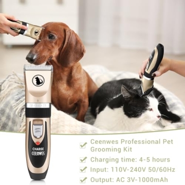 Ceenwes Low Noise Pet Grooming Clippers for Dogs & Cats