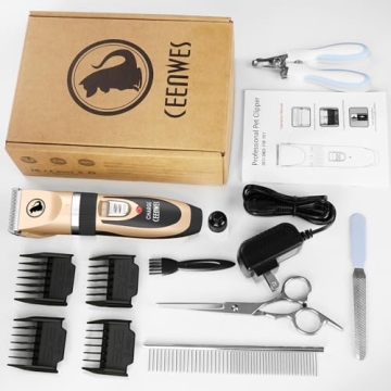 Ceenwes Low Noise Pet Grooming Clippers for Dogs & Cats