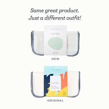 Esembly Wipe Ups, Organic Cotton Reusable Baby Wipes, Soft and Sturdy Washable Cloth Diaper Wipe, On...