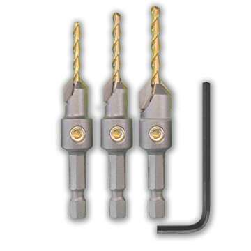 Make it Snappy 3-Piece Tungsten Carbide Countersink Set